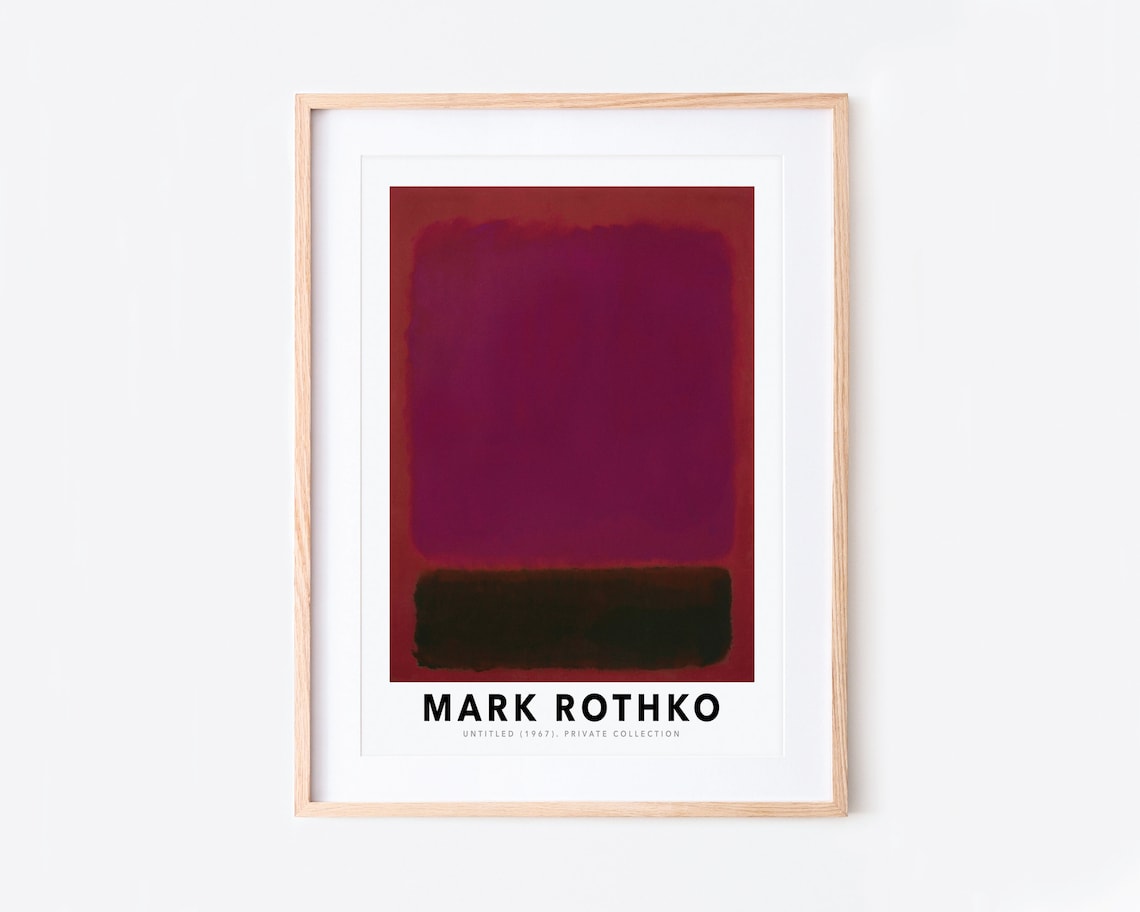 Mark Rothko Untitled 1967 Vintage Art Print