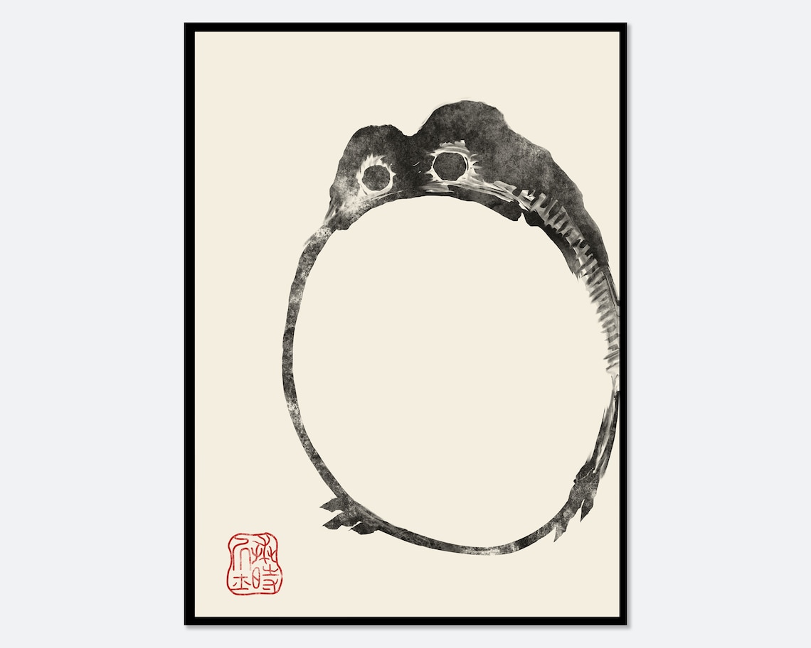 Japanese Frog by Matsumoto Hoji, Art Print