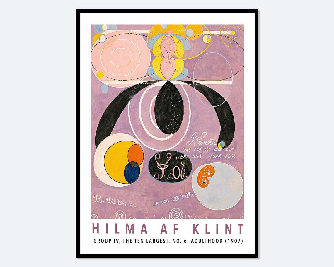 Hilma Af Klint The Ten Largest No. 6 Adulthood Art Print
