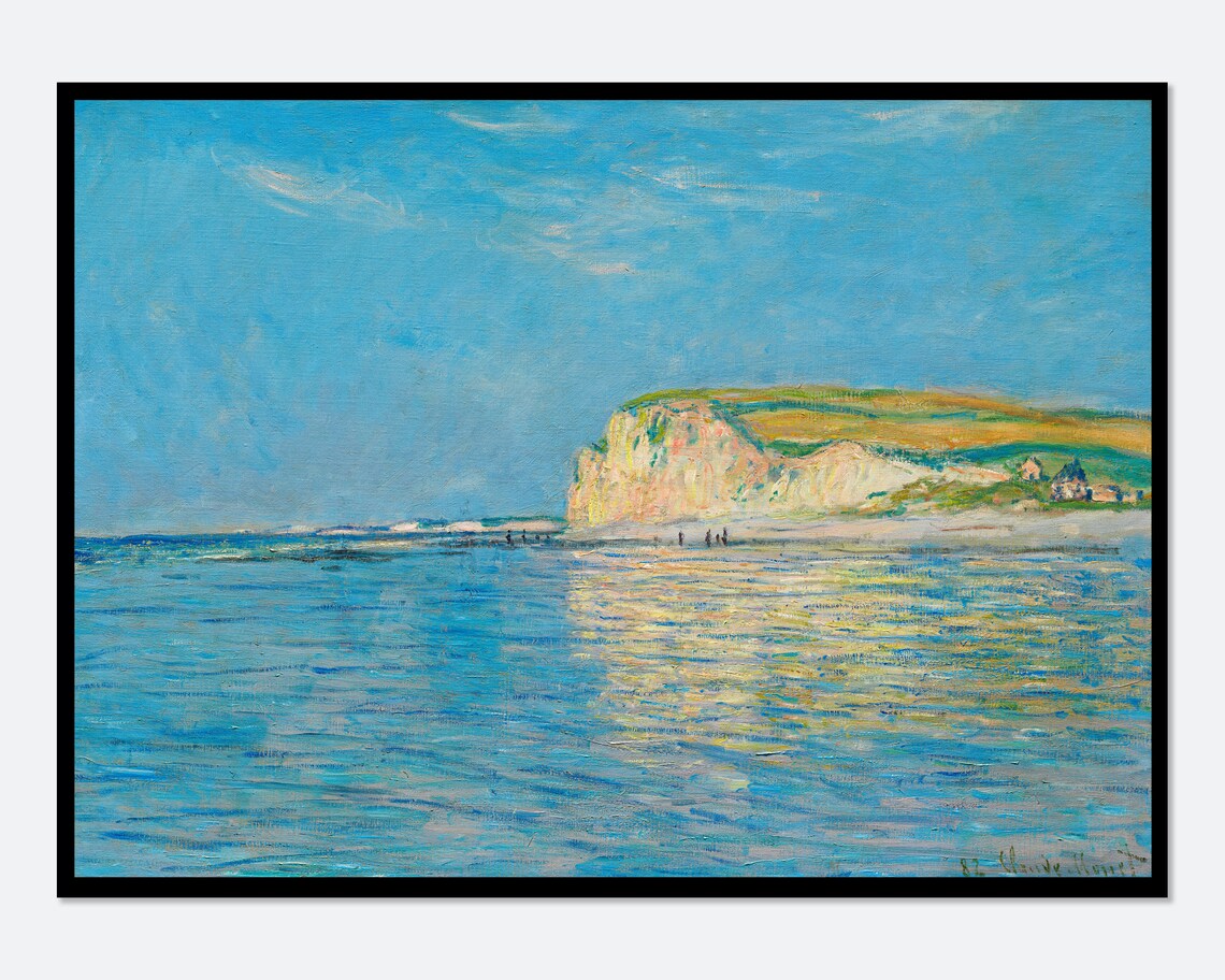 Monet Low Tide At Pourville Near Dieppe, Vintage Art Print