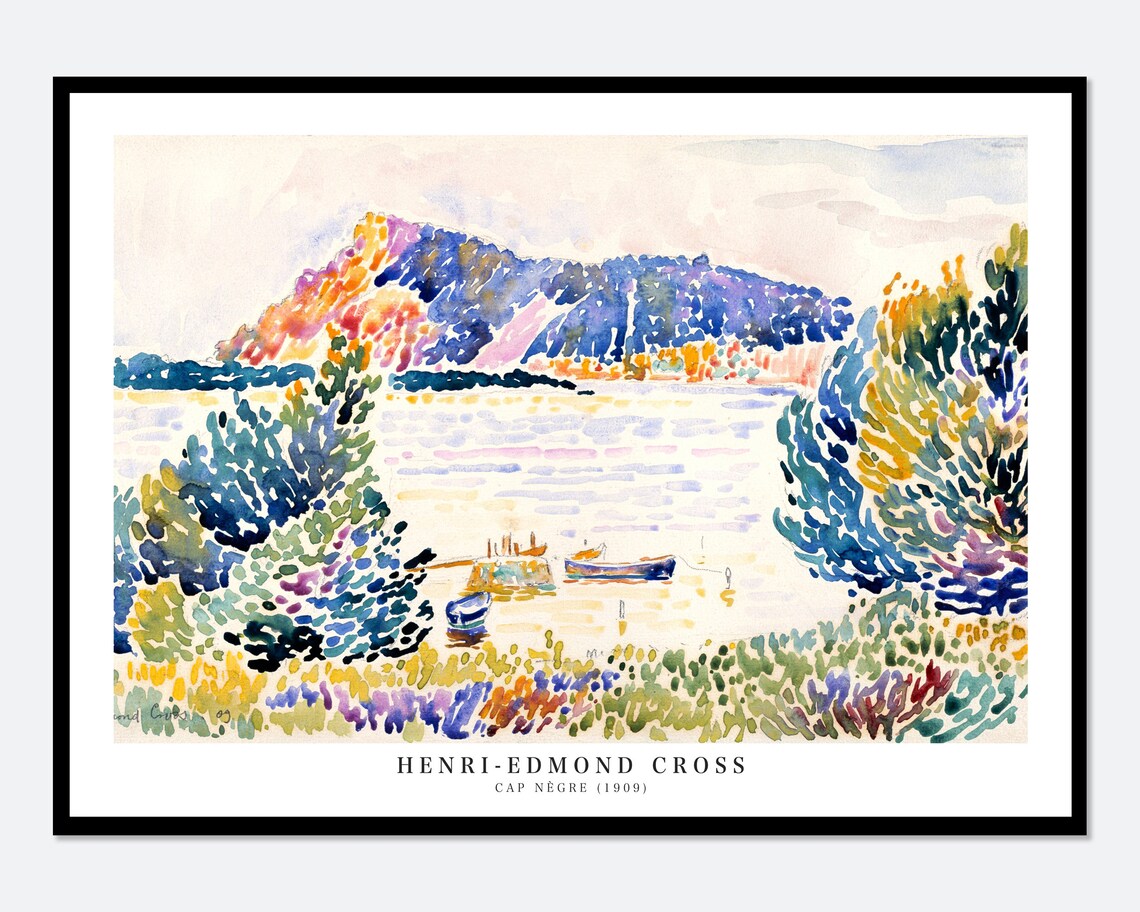 Henri Edmond Cross Cap Nègre 1909 Vintage Art Print