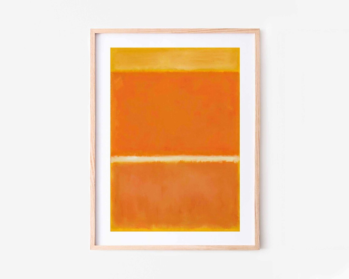 Mark Rothko Saffron 1957 Vintage Poster Print