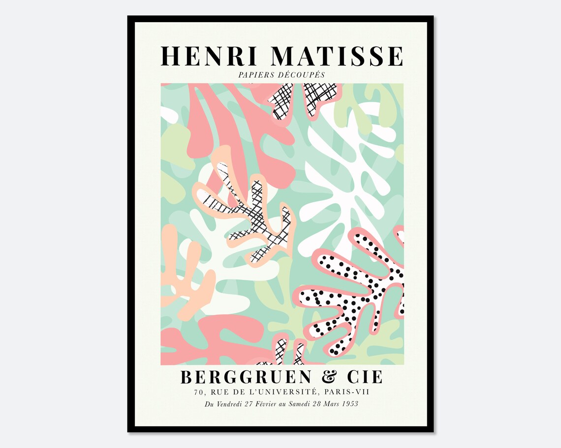 Henri Matisse Cut Outs Botanical Vintage Art Print