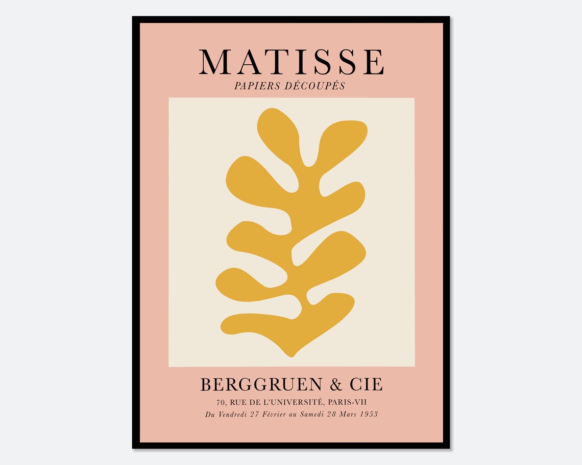 Henri Matisse Cut Outs Botanical Art Poster