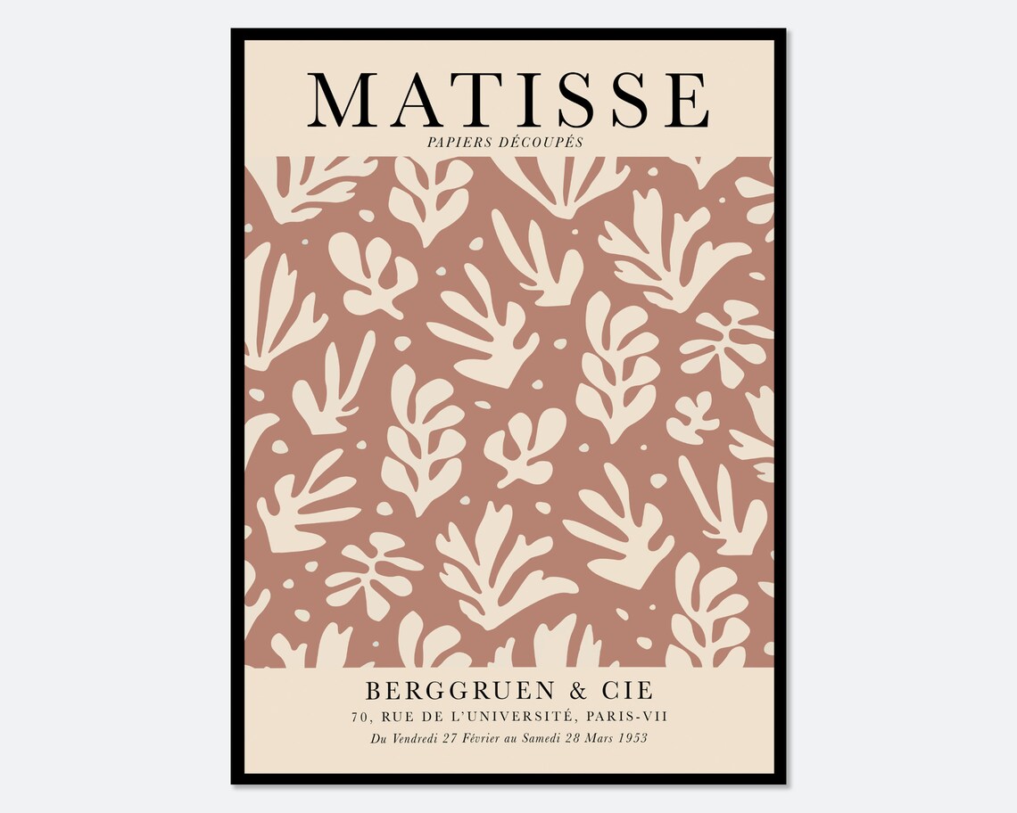 Matisse Cut-Outs Vintage Botanical Art Print