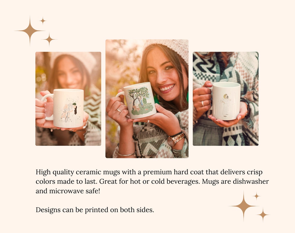 Custom Watercolor Mug From Photo Fathers Day Dad Gifts Personalized Mug With Text Personalized Cup Custom Portrait Unique Dad Gifts - Image 4