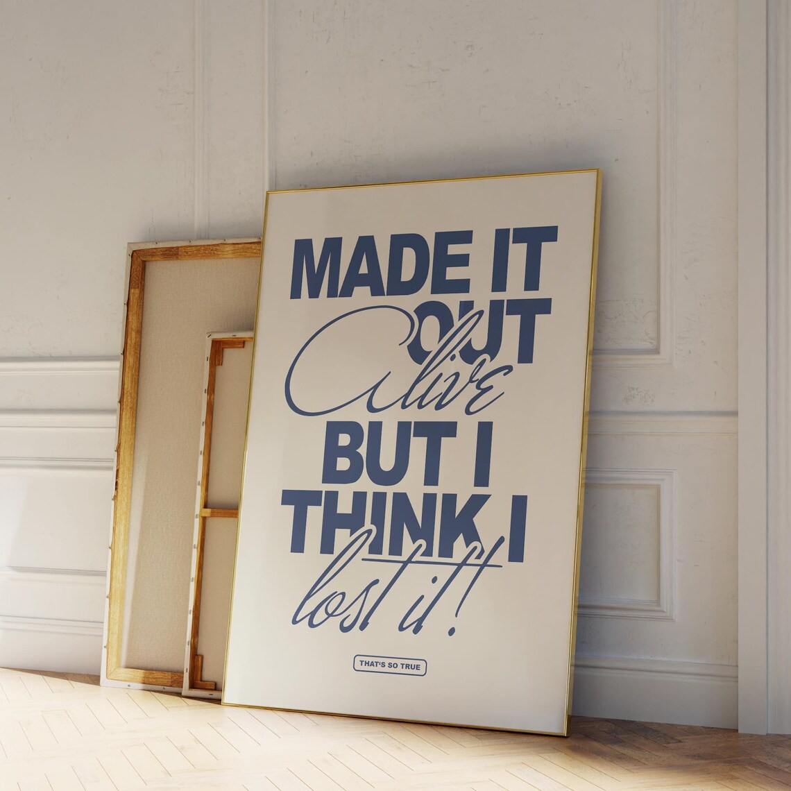That's So True Lyrics Poster, Preppy Home Decor