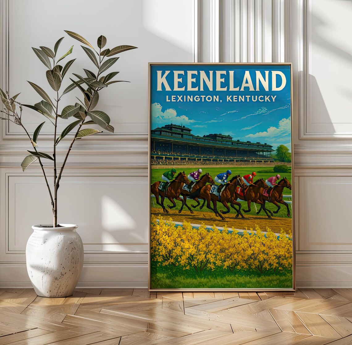 Keeneland Lexington Kentucky Horse Racing Thoroughbred Poster