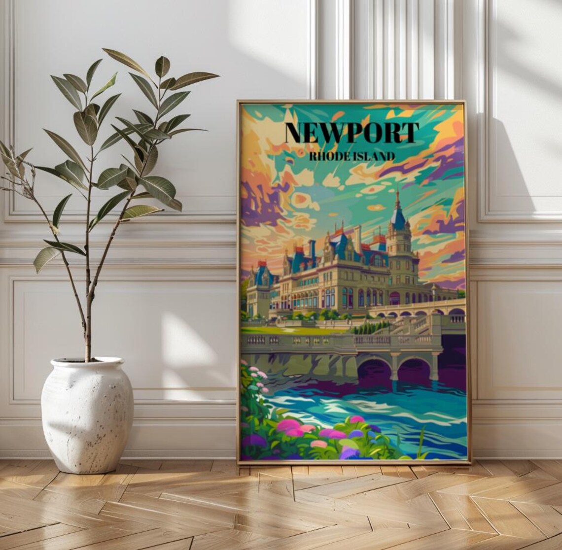 The Breakers Newport, Vintage Travel Poster