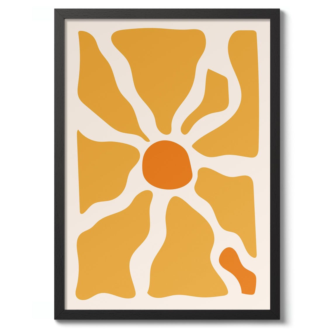 Sunflower Sunset Print Nature Wall Art Poster Floral Decor Gift Graphic Illustration