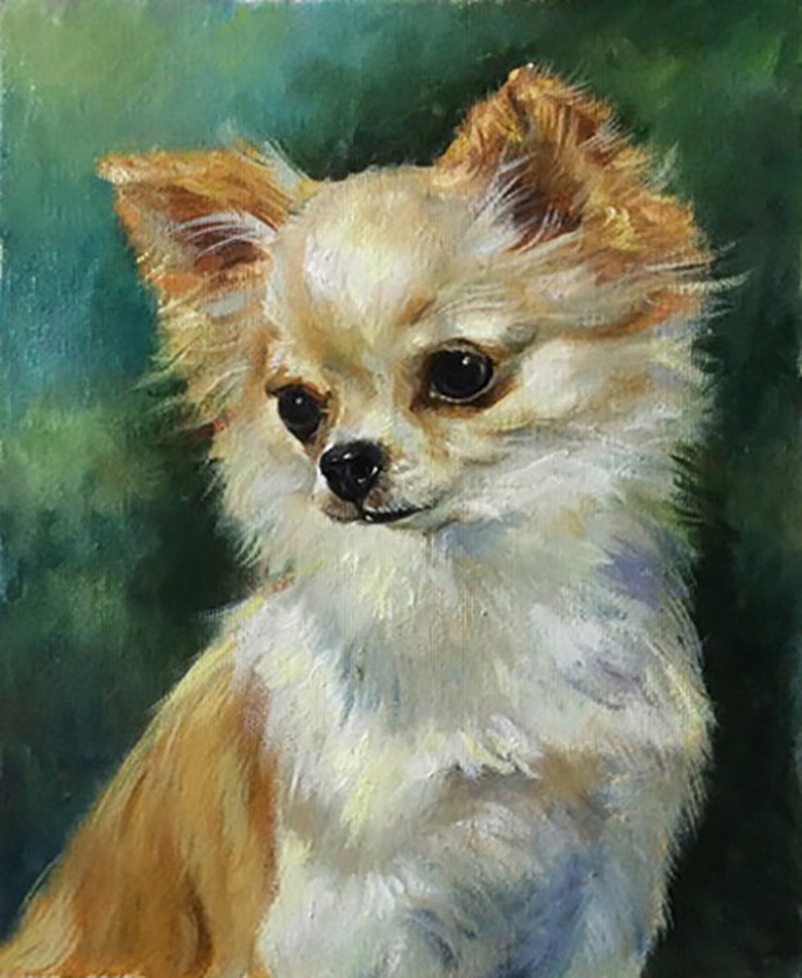 Custom Dog Portrait, Oil Painting Art Print for Dad - Image 3