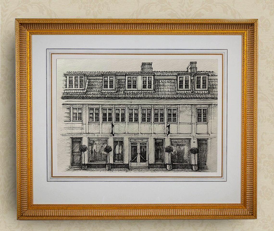 Custom Hand-Sketched House Drawings, Home Art Print