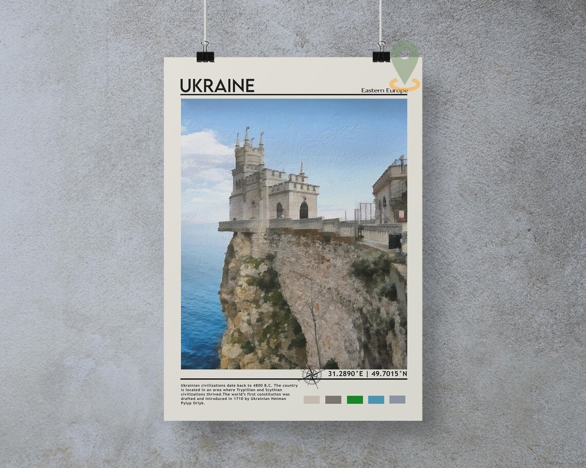 Ukraine Swallows Nest Castle Black Sea Cliff Eastern Europe Poster - Image 3