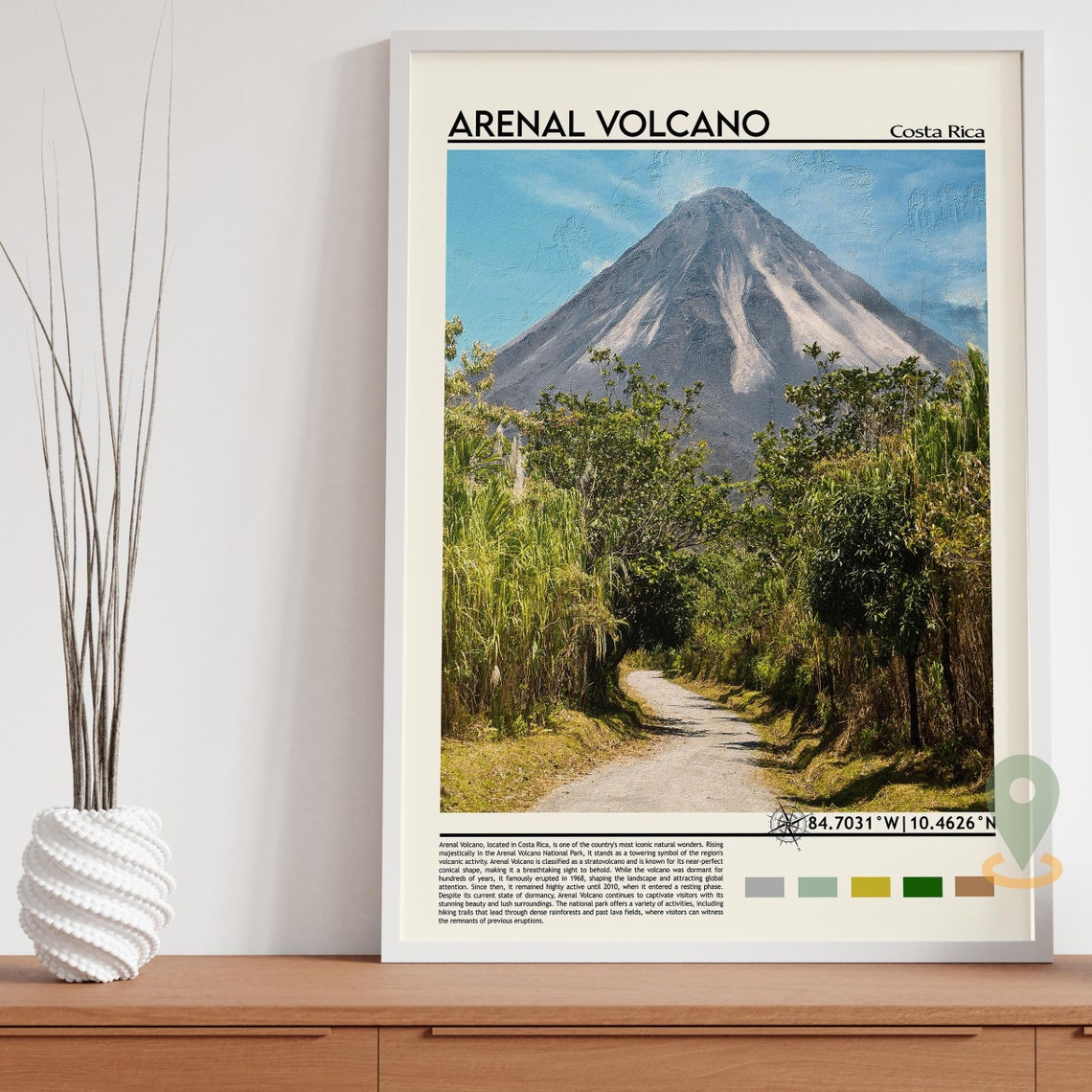 Arenal Volcano Print Arenal Volcano Poster Arenal Volcano Wall Art Arenal Volcano Travel Arenal Volcano Art Print Arenal Volcano Photo - Image 5