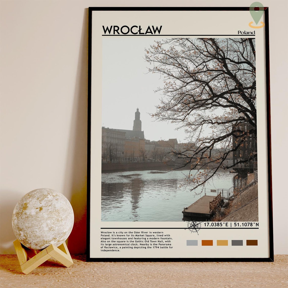 Wrocaw Print Vintage Poster Wrocaw Art Wrocaw Poster Wrocaw Photo Wrocaw Poster Print Wrocaw Wall Art Poland Poster Travel Gift - Image 5
