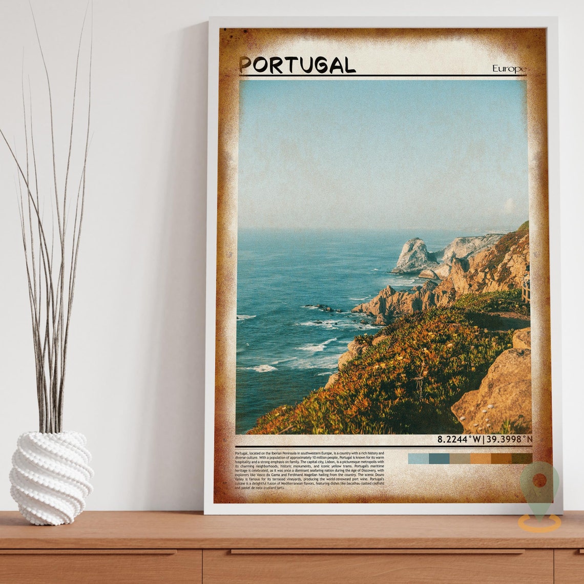 Portugal Print Portugal Wall Art Portugal Poster Portugal Photo Portugal Poster Print Portugal Wall Dcor Portugal Travel Poster - Image 3