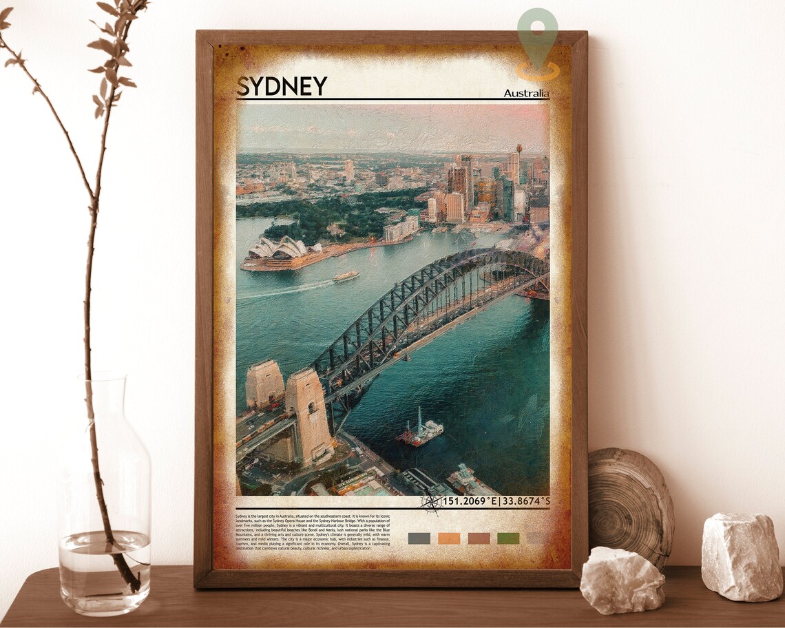 Sydney Print Sydney Poster Sydney Wall Art Sydney Travel Sydney Art Print Sydney Artwork Sydney Photo Sydney Australia Print - Image 6
