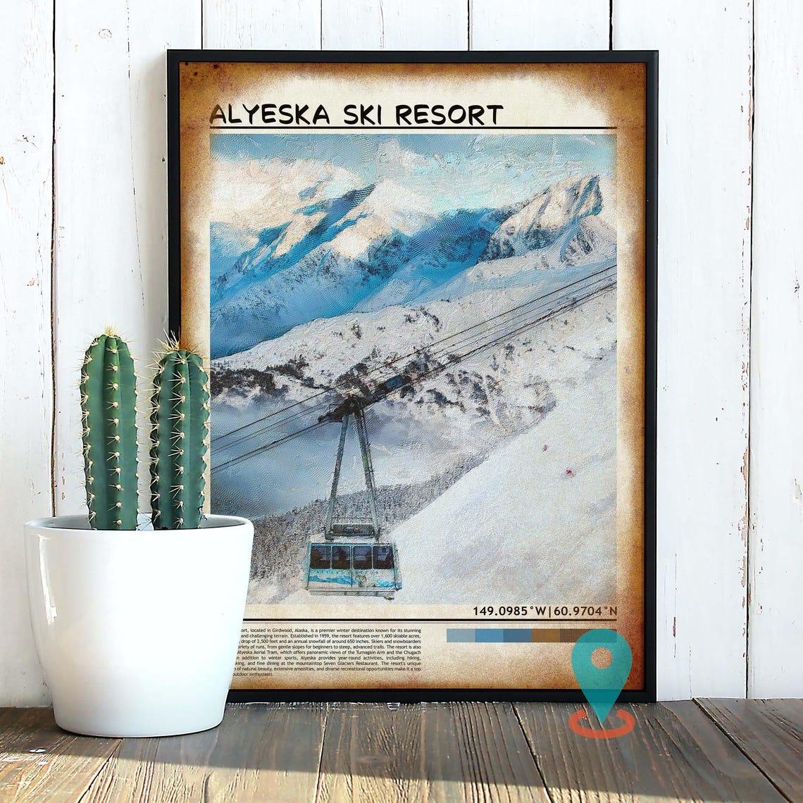 Alyeska Resort Print Alyeska Resort Wall Art Alyeska Resort Poster Alyeska Resort Photo Alyeska Resort Poster Print Alyeska Ski Resort - Image 2