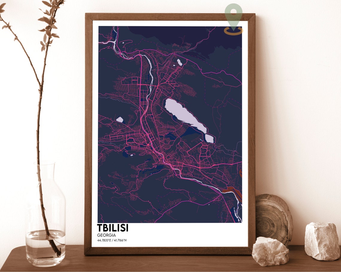 Tbilisi Map Tbilisi Map Print Tbilisi City Map Tbilisi Wall Art Tbilisi Travel Poster Tbilisi Poster Tbilisi Photo Tbilisi Georgia - Image 6