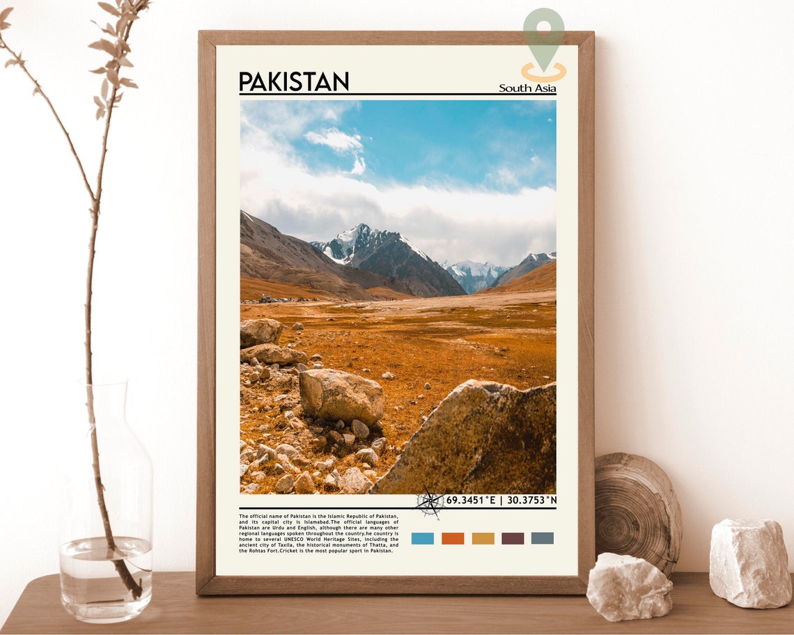 Pakistan Print Pakistan Art Pakistan Poster Pakistan Photo Pakistan Poster Print Pakistan Painting Islamabad Travel Poster Islamabad