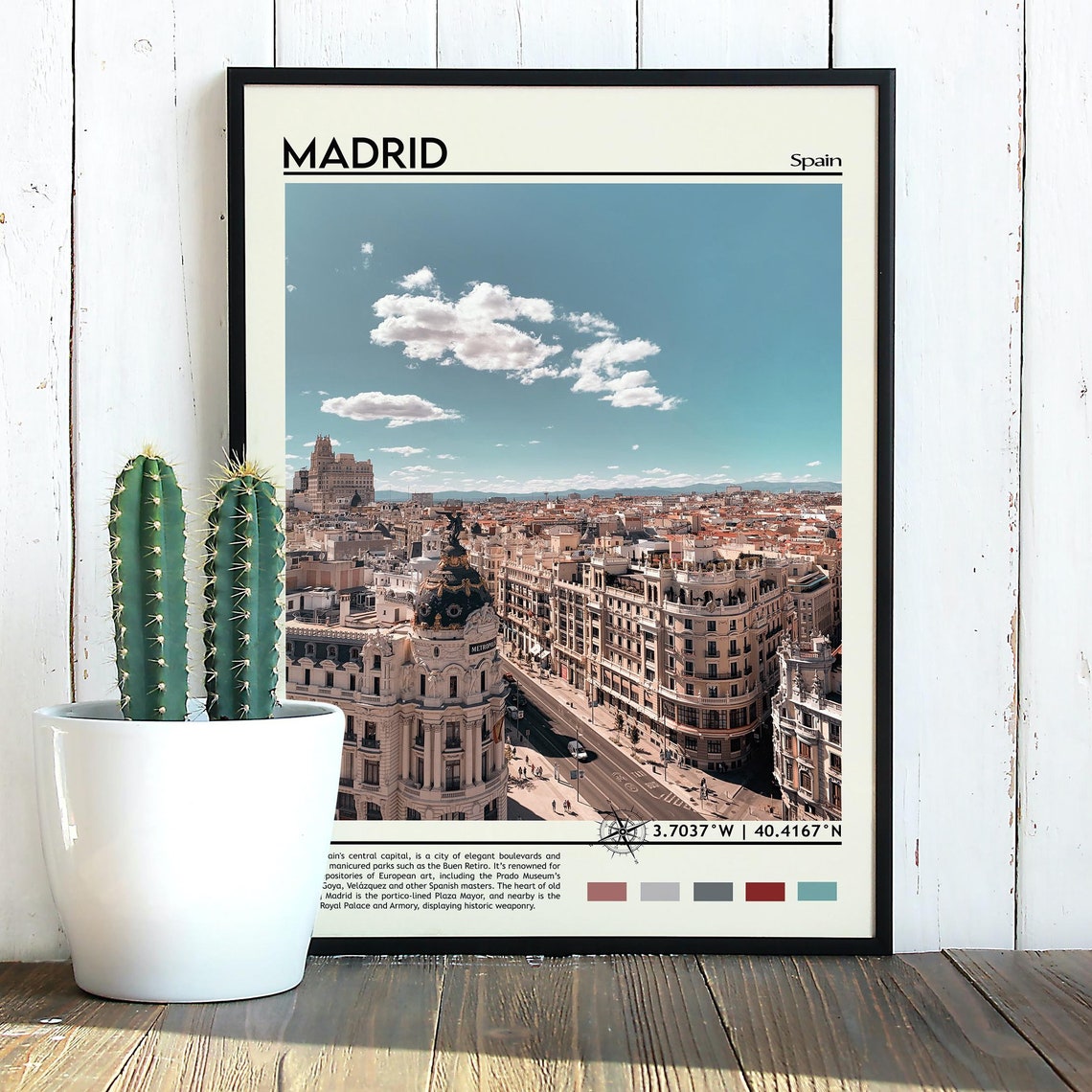 Madrid Print Madrid Poster Madrid Wall Art Madrid Travel Madrid Art Print Madrid Artwork Madrid Photo Madrid Spain Print Madrid City - Image 5