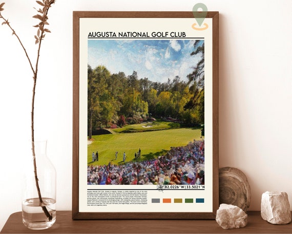 Augusta National Golf Print Augusta National Golf Poster Augusta National Golf Wall Art Augusta National Golf Travel Georgia Poster