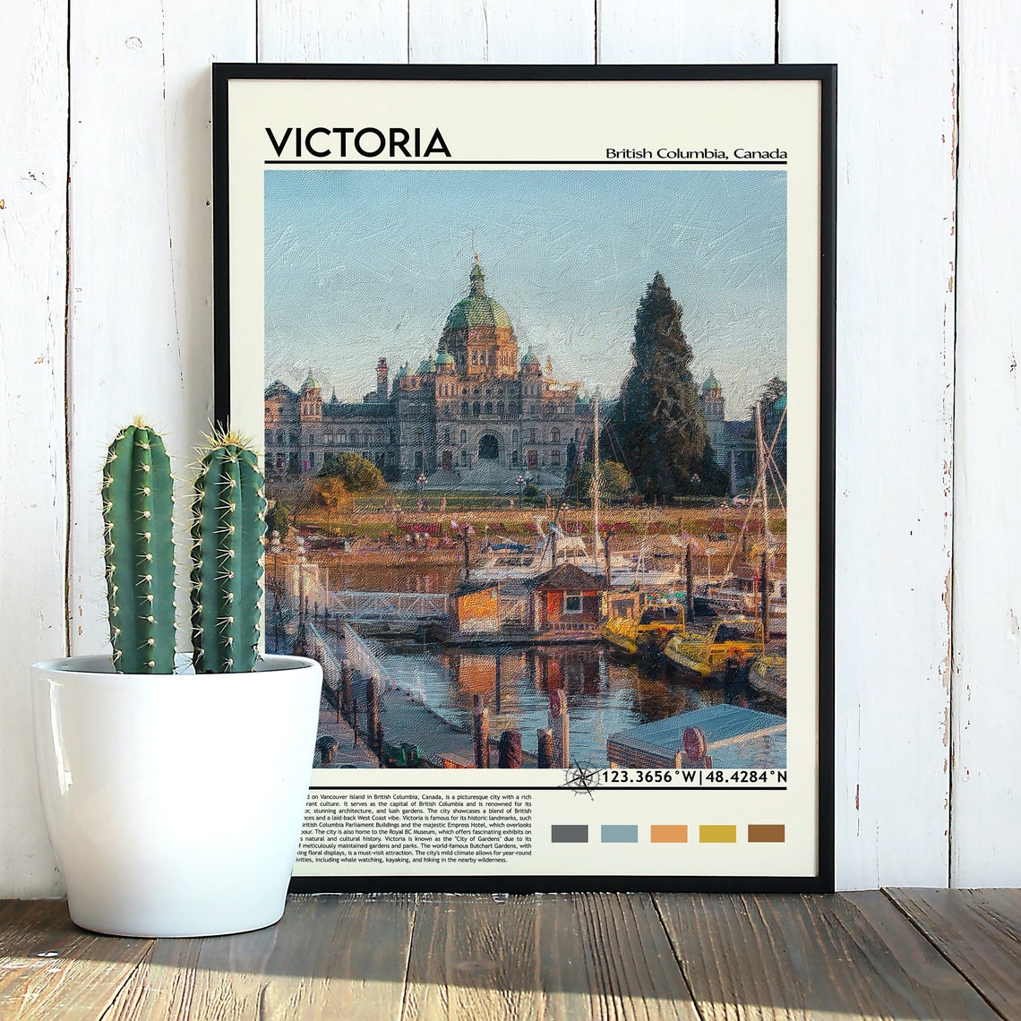 Victoria Print Victoria Poster Victoria Wall Art Victoria Travel Victoria Art Print Victoria Artwork Victoria Photo British Colombia - Image 2