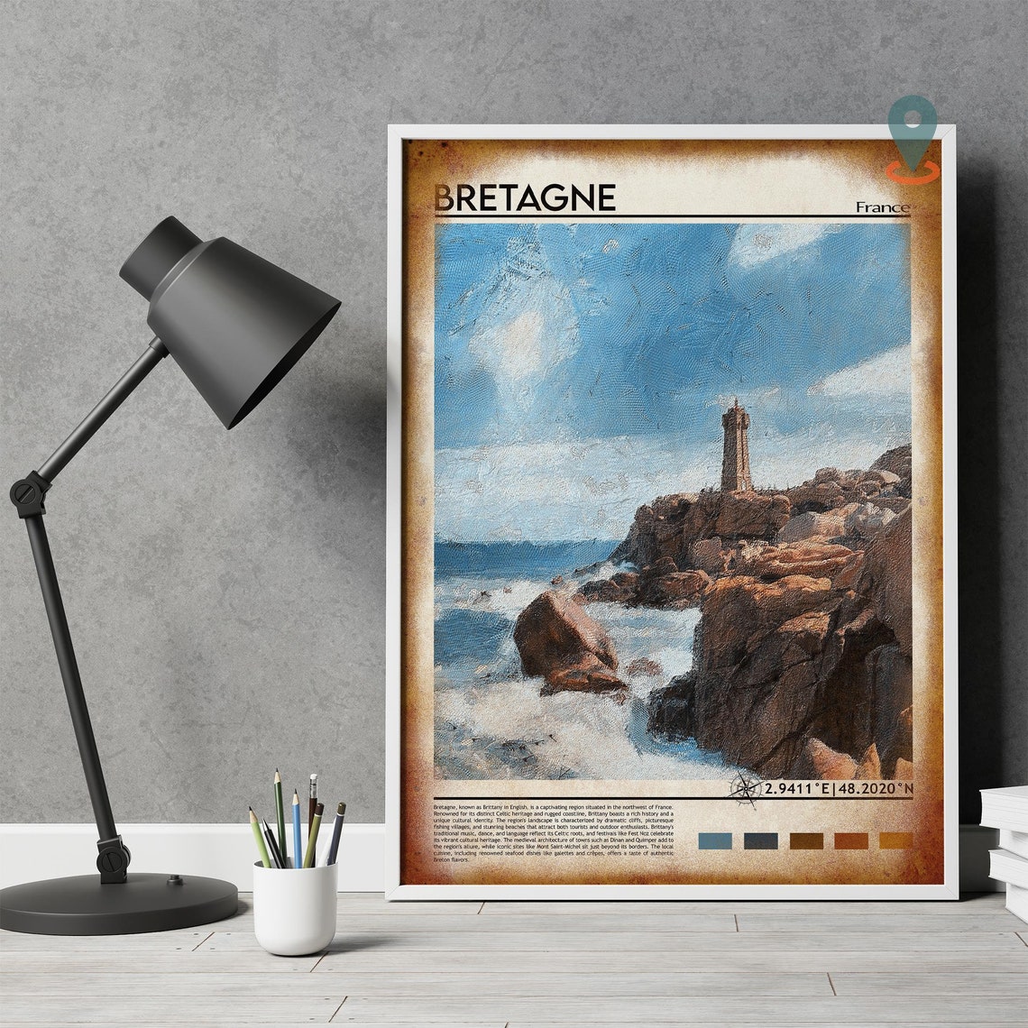 Bretagne Print Bretagne Poster Bretagne Wall Art Bretagne Travel Print Bretagne Art Print Bretagne Artwork Bretagne Photo France Art - Image 5