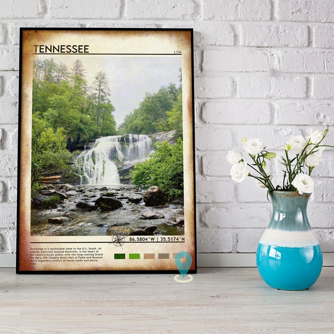 Tennessee Travel Poster Tennessee Print Tennessee Wall Art Tennessee Vintage Poster Tennessee Photo Tennessee Poster Print Usa Poster - Image 5