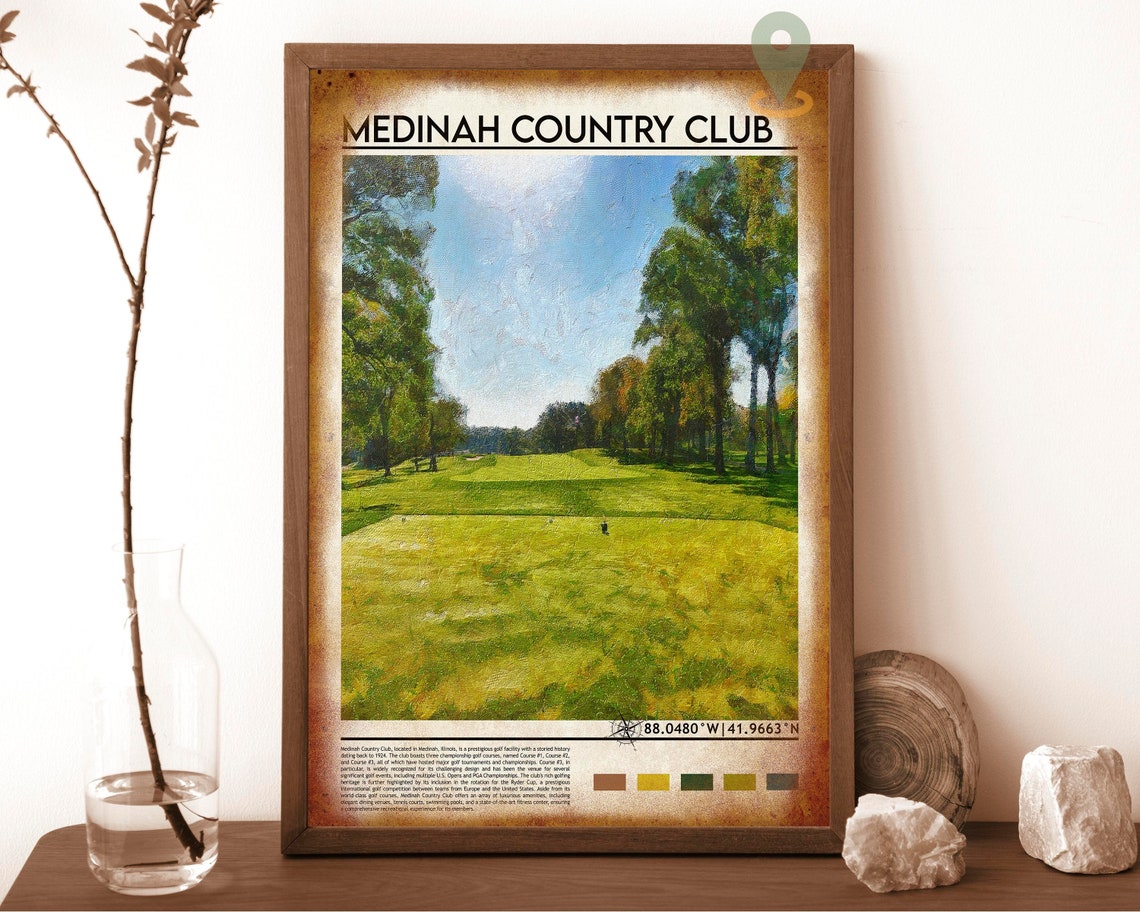 Medinah Country Club Print Medinah Country Club Wall Art Medinah Country Club Poster Medinah Country Club Photo Medinah Country Club - Image 6