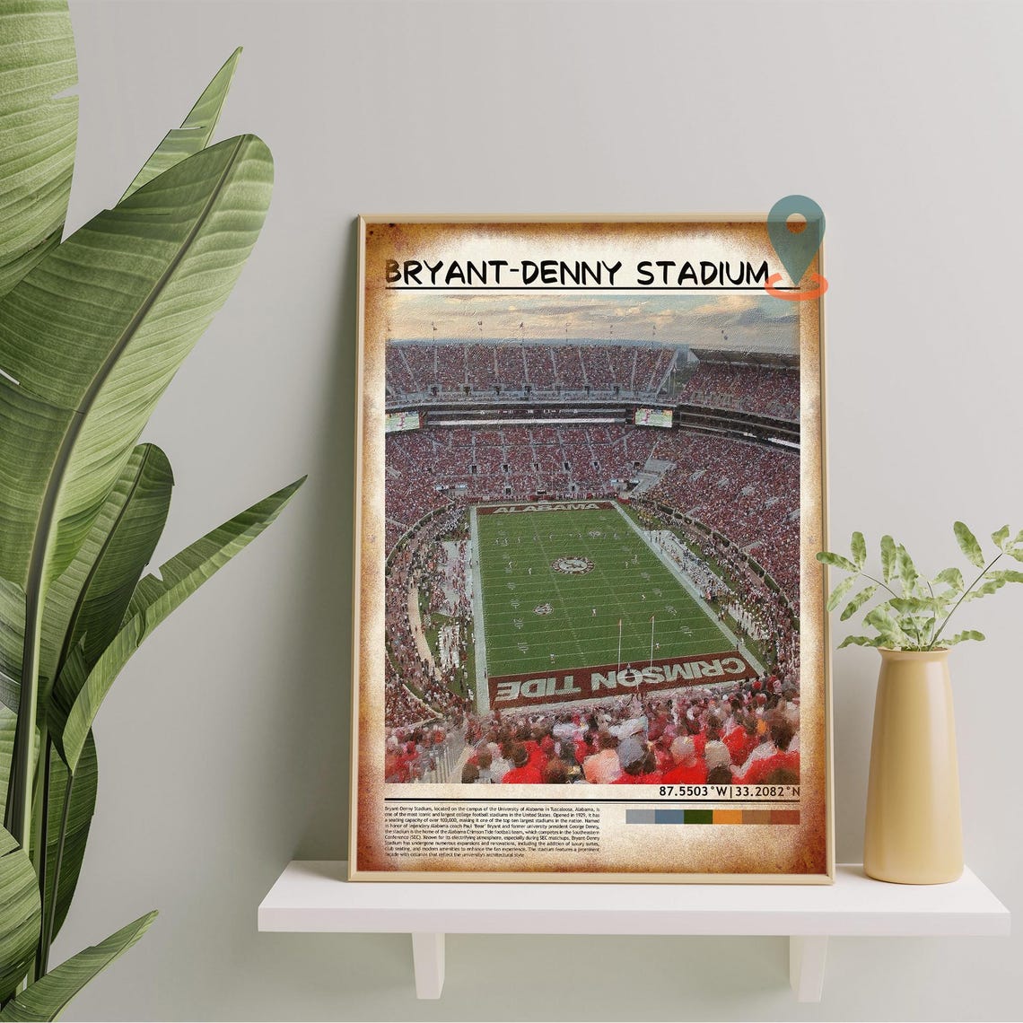 Bryant-Denny Stadium Alabama Crimson Tide Football Game Poster - Image 5