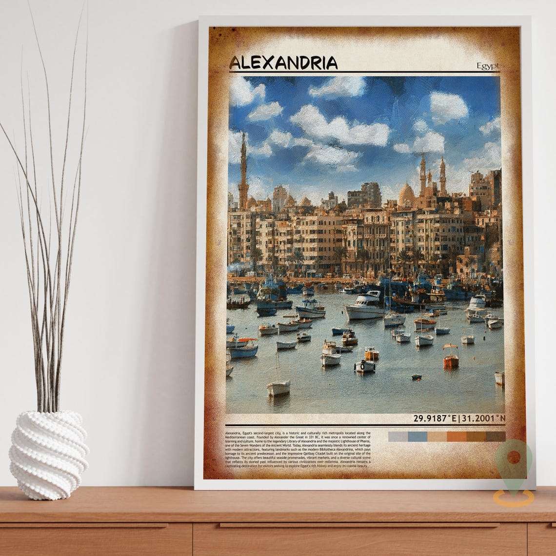 Alexandria Print Alexandria Wall Art Alexandria Poster Alexandria Photo Alexandria Poster Print Alexandria City Alexandria Egypt - Image 3