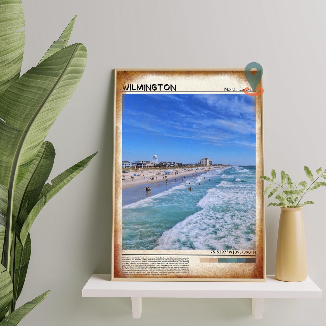 Wilmington Travel Poster Wilmington Print Wilmington Wall Art Wilmington Vintage Poster Wilmington Photo Wilmington Poster Print - Image 5