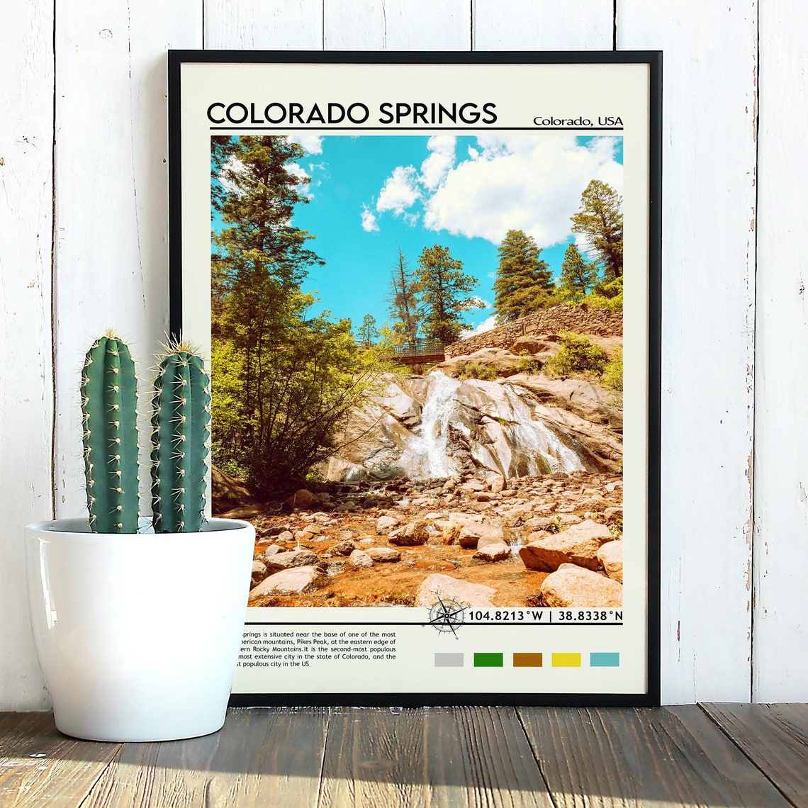 Colorado Springs Print Colorado Springs Poster Colorado Springs Wall Art Colorado Springs Travel Colorado Print Colorado Wall Art - Image 3