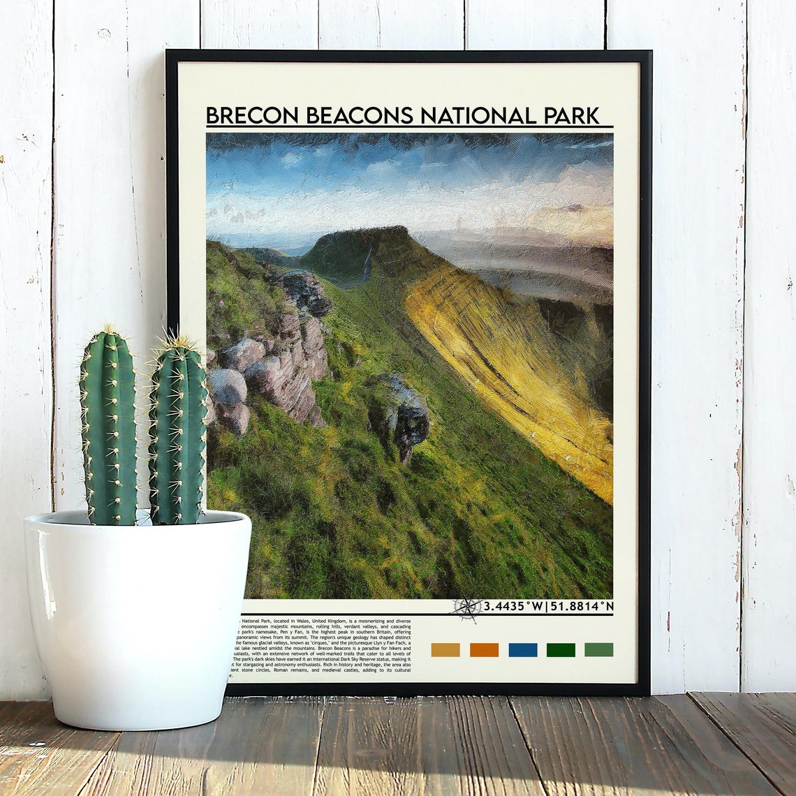 Brecon Beacons National Park Wales Mountain Landscape Poster - Image 3
