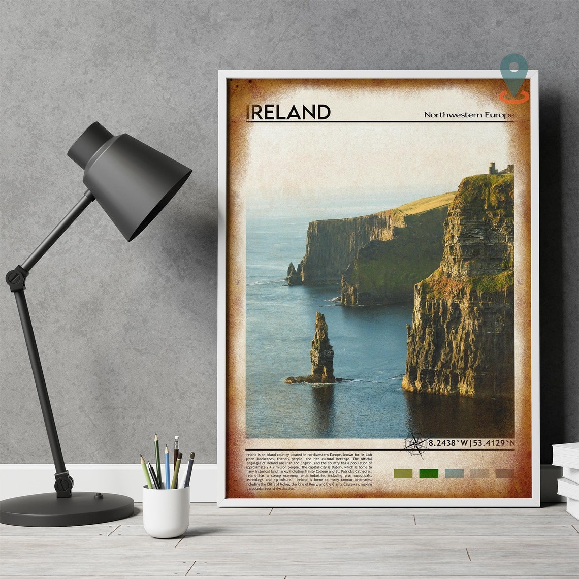 Ireland Print Ireland Poster Ireland Wall Art Ireland Travel Ireland Art Print Ireland Artwork Ireland Photo Ireland Dublin Print - Image 4