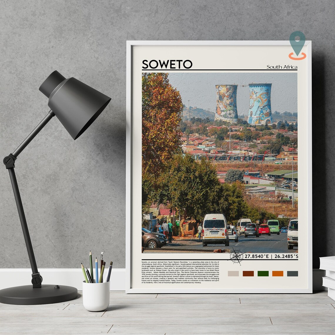 Soweto South Africa Orlando Towers Street Life Culture Poster - Image 5