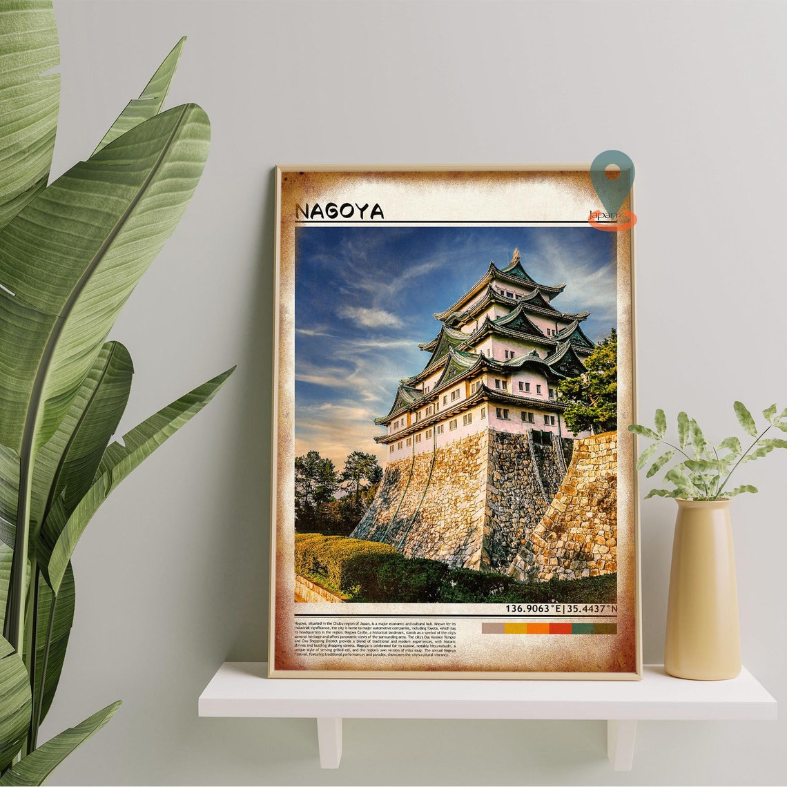 Nagoya Print Nagoya Wall Art Nagoya Poster Nagoya Photo Nagoya Poster Print Nagoya Wall Dcor Nagoya Travel Poster - Image 5