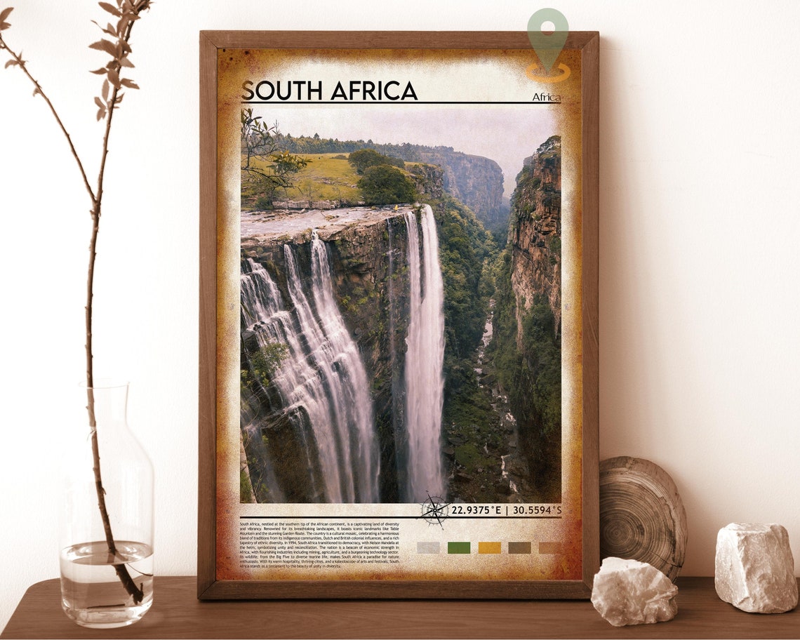 South Africa Print South Africa Poster South Africa Wall Art South Africa Travel South Africa Art Print South Africa Artwork Jozi Art - Image 6