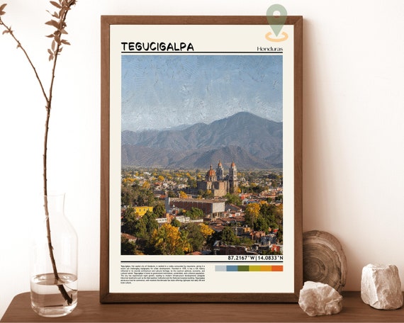 Tegucigalpa Print Tegucigalpa Art Tegucigalpa Poster Tegucigalpa Photo Tegucigalpa Poster Print Tegucigalpa Painting Honduras Poster