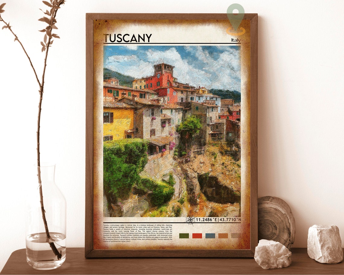 Tuscany Print Tuscany Poster Tuscany Wall Art Tuscany Travel Print Tuscany Art Print Tuscany Artwork Tuscany Photo Italy Print - Image 6