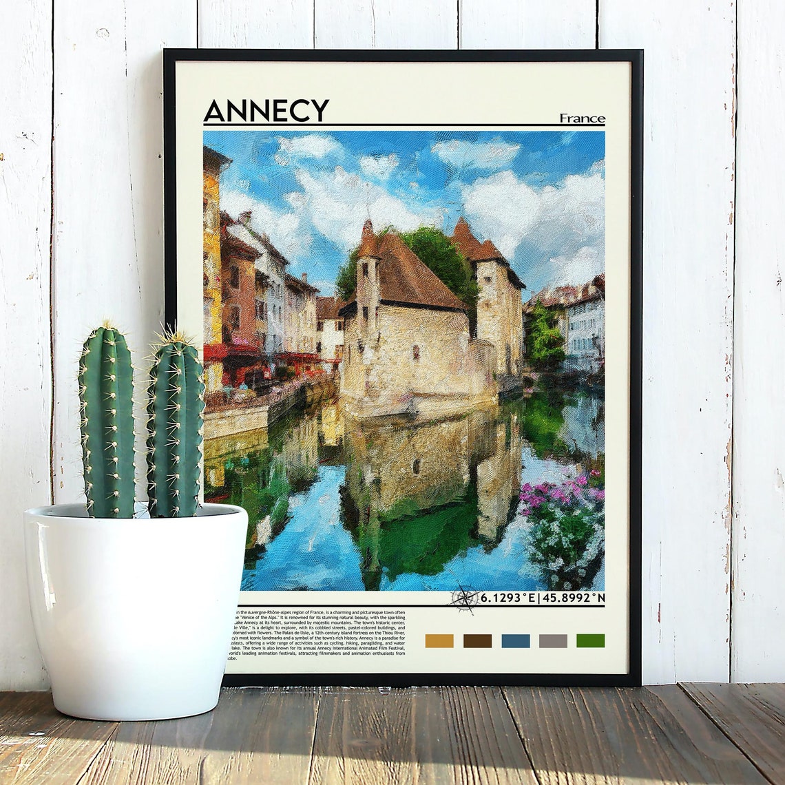 Annecy Print Annecy Poster Annecy Wall Art France Photo France Poster France Print France Wall Art Annecy France Annecy Poster Art - Image 3