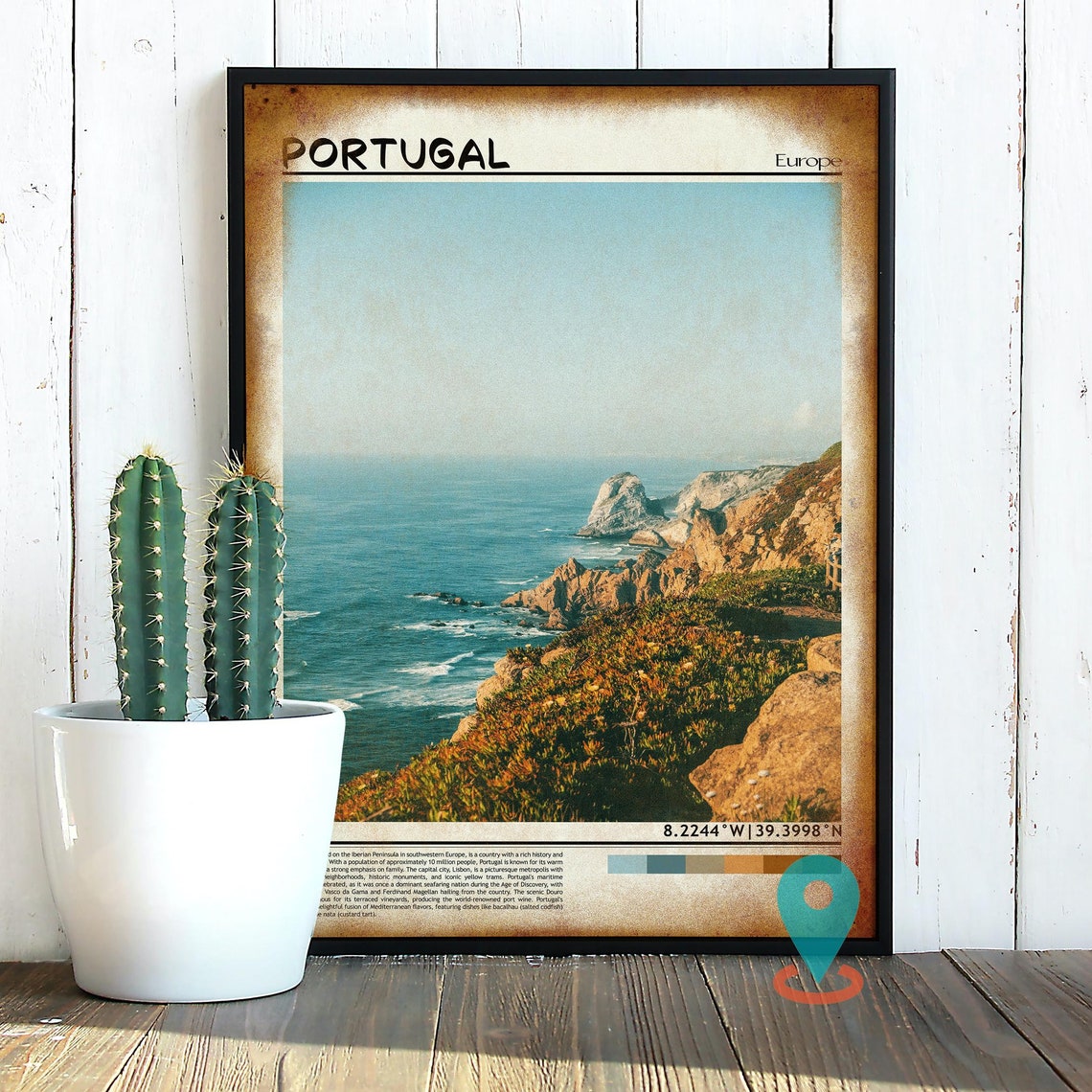 Portugal Print Portugal Wall Art Portugal Poster Portugal Photo Portugal Poster Print Portugal Wall Dcor Portugal Travel Poster - Image 2