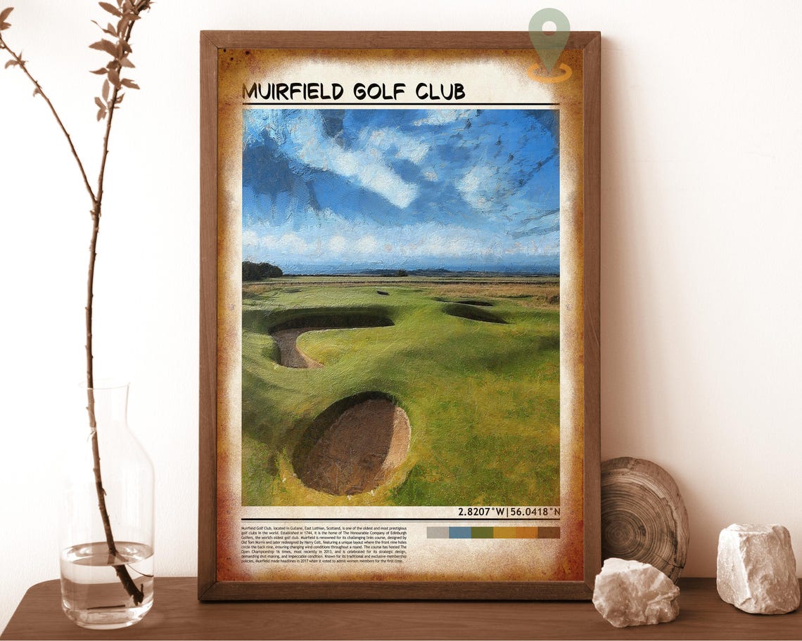 Muirfield Village Golf Club Muirfield Village Print Muirfield Village Poster Muirfield Village Wall Art Muirfield Village Art Print Golf - Image 6
