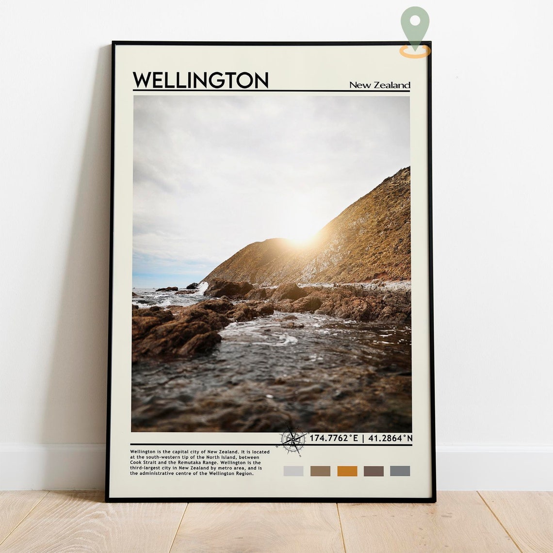 Wellington Print Vintage Poster Wellington Wall Art Wellington Poster Wellington Photo Wellington Poster Print New Zealand - Image 4