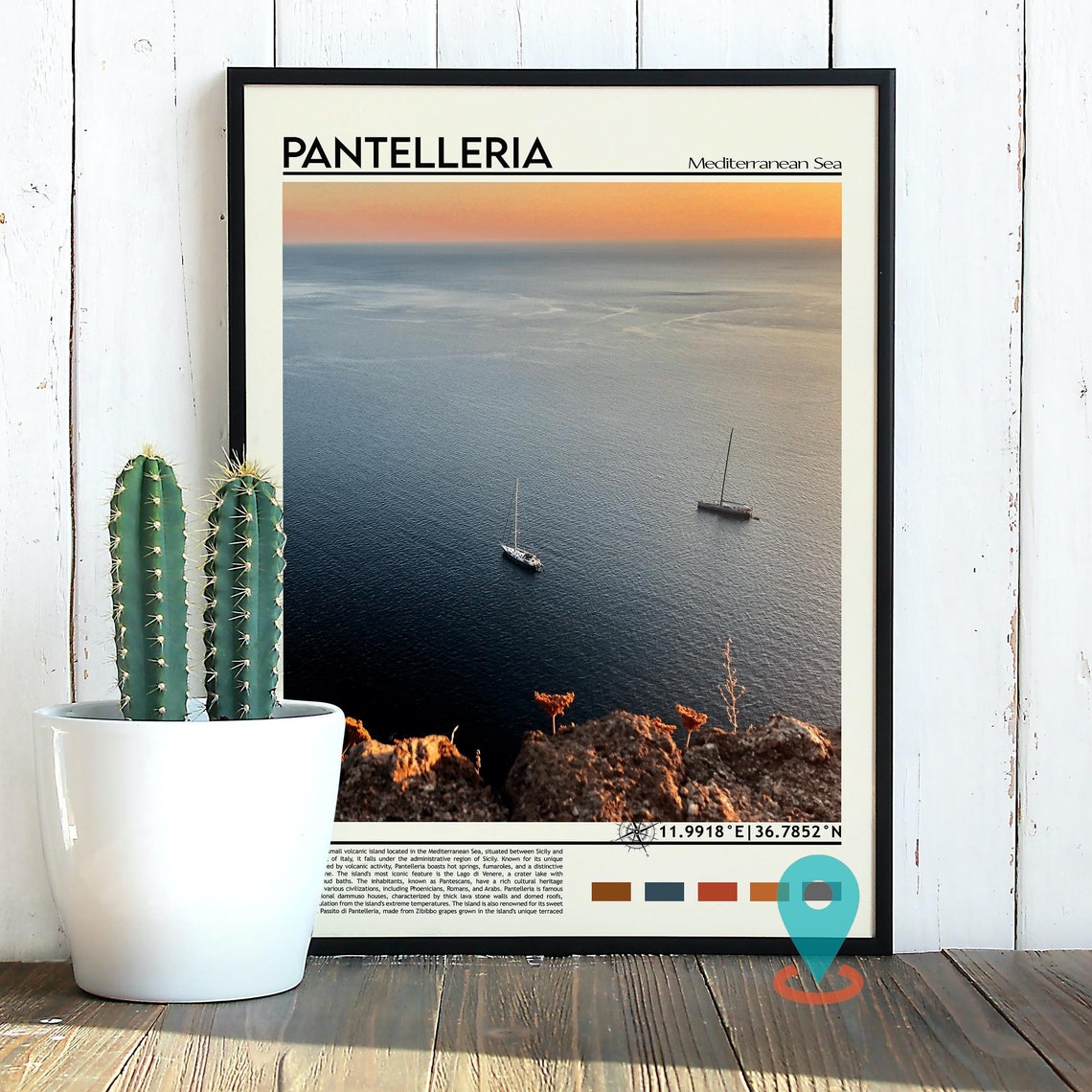 Pantelleria Print Pantelleria Wall Art Pantelleria Poster Pantelleria Photo Pantelleria Poster Print Pantelleria Mediterranean Poster - Image 3