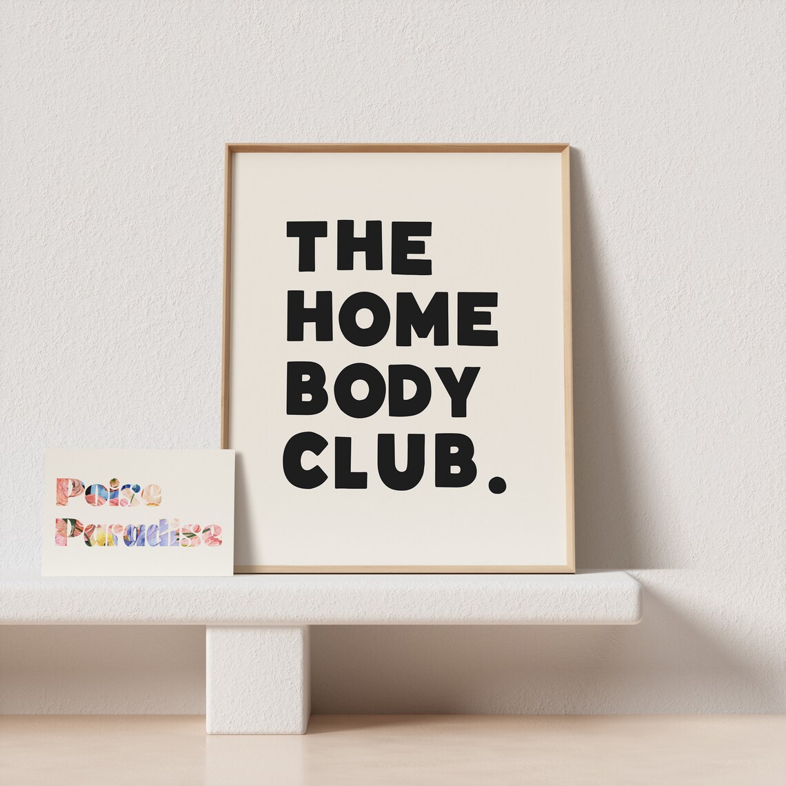The Homebody Club Wonky Typography Art Print - Image 4
