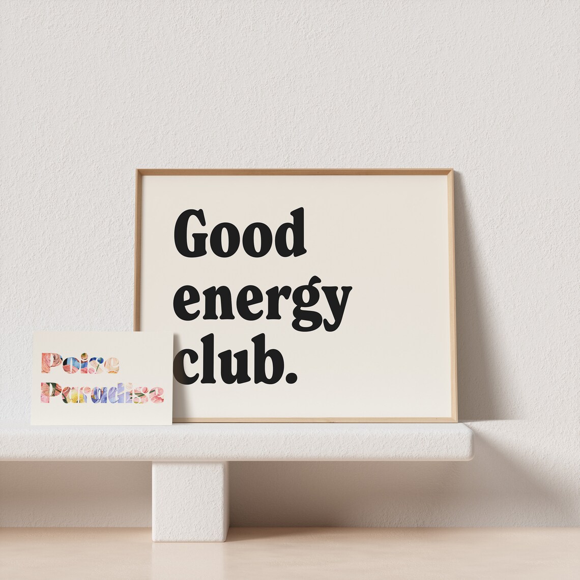 Retro Good Energy Club Horizontal Poster Print - Image 4