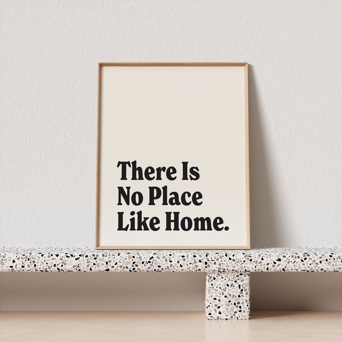 There Is No Place Like Home Retro Typography Art Print - Image 4