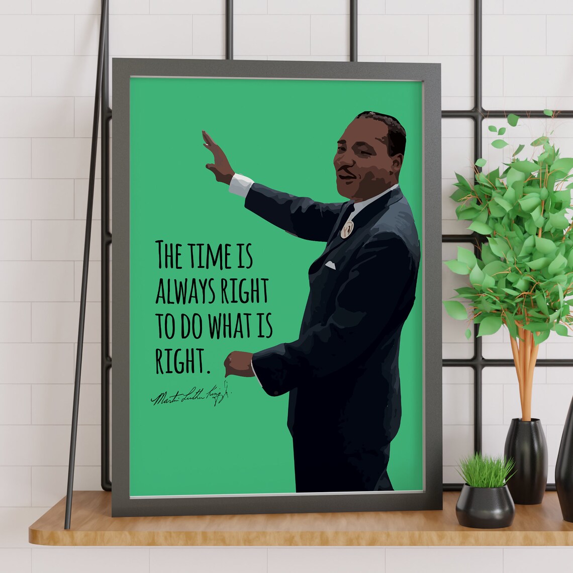 Martin Luther King Jr Quote Poster, Civil Rights